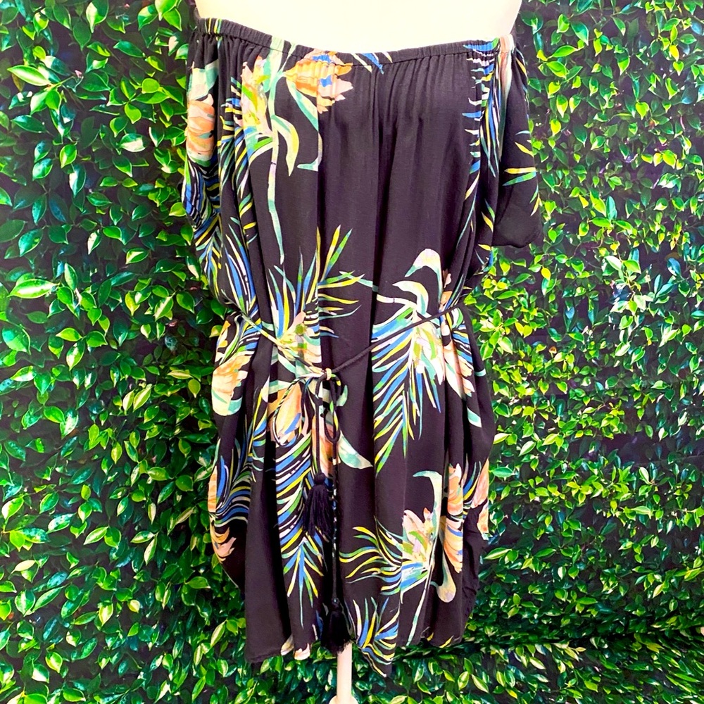 Echo Navy Floral Cover Up - L/XL